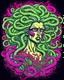 Placeholder: medusa tattoo design, traditional tattoo style, t-shirt design, vector art, fantasy art, watercolor effect, digital painting, clean dark background, 8K