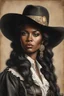 Placeholder: "Nellie Brown Portrait - Black Cowgirl 1880 Print Poster Introducing the perfect means to print art on - the premium matte vertical posters. Made with museum-grade paper (175gsm fine art paper), these posters translate any digital artwork into exquisite real life décor.