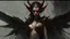 Placeholder: Demonic Elves with Wings,, Full Body Shot, Hyperrealistic, Photorealistic, Instant Details, darkness, by Raymond Swanland & Alyssa Monks & Anna Razumovskaya