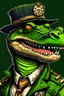 Placeholder: A comic portrait of D. Crocodile, caractere from One Piece