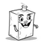 Placeholder: happy milk carton cartoon