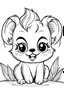 Placeholder: Cute animals coloring pages