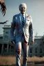 Placeholder: Ultra realistic image, joe biden zombie, zombie performance, suit, skull, blood, torn arm, night, walking twisted, waist up view, thriller style, dark ambient, highly detailed, White House background, concept art, unreal engine 5, god rays, ray tracing, RTX, focal lighting, ultra detail, volumetric lighting, 3d, finely drawn, high definition, high resolution.