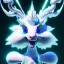 Placeholder: beautiful white sparkling cristaline creature side view whole body, 8k resolution, ultra hyperdetailed, Unreal Engine 5, ultra colourful, very small details, realistic, realistic lighting