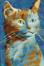 Placeholder: Portrait of a cat by Van Gogh