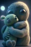 Placeholder: Alien hugging a teddy bear, artstation, HD, octane render, 8k resolution