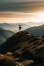 Placeholder: Photograph a lone deer on a mountain peak. Use the golden hour light to create a sense of solitude and achievement
