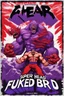 Placeholder: super head fuked title with movie poster title :HEAD FUKED SO MUCH BRO, monster more angry and more 90s style, angry fast, extreme, wild, so so angry, tough sexy red and purple background with 90s style slashes