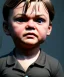 Placeholder: Leonardo di caprio toddler, full body, car, dramatic lighting, hyper realistic