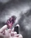 Placeholder: Demonic ghost climbing out of a cellphone screen