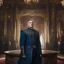 Placeholder: [game of thrones] In the grand throne room of Castle Evermoor, the seat of power for the Thornwood family, Baron Cedric Thornwood commands his presence with an air of dignity and authority. Tall and regal, he possesses a commanding presence that demands respect. Baron Cedric's greying hair is neatly combed, and his piercing blue eyes reflect both intelligence and a sense of responsibility. Clad in fine garments befitting his noble status, he exudes an aura of leadership.