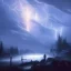 Placeholder: village in canada a storm is coming , ambient lighting, horror art, in the style of greg rutkowski,