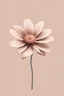 Placeholder: Beauty in Simplicity Minimalist Single Flower Digital Art