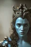 Placeholder: Photoreal gorgeous triton ranger woman with blue scaled blue skin in a dark and dusty middle age tavern by lee jeffries, 8k, high detail, smooth render, unreal engine 5, cinema 4d, HDR, dust effect, vivid colors