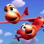 Placeholder: 8K resolution pixar style portrait, airplane