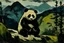 Placeholder: Panda mountain painted by Vincent van Gogh