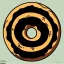 Placeholder: draw a donut that, in the art style of keshart