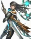 Placeholder: stellar blade main character from behind