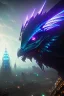 Placeholder: Kaiju, gloomy, 8k resolution, intricate details, ornate details, soft lighting, vibrant colors, retroanime, masterpiece, intricate eyeliner, dark eyeshadow, eyes, intricate tattoos, Modern city background