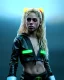 Placeholder: portrait, Shakira, blonde artist, angry, Realistic image, MMA robe, hoodie, mma gloves, fight pose, make-up make-up, gold line make-up, sweat, fog, goddess style, Neon colors, leds. Black background, photo studio, concept art, smooth, unreal engine 5, god lights, ray tracing, RTX, lumen lighting, ultra detail, volumetric lighting, 3d, finely drawn, high definition, 4k.