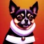 Placeholder: black chihuaha papilion dog