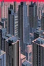 Placeholder: punisher sku;; CITY aerial shot in the style of Hiroshi Nagai