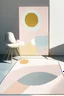 Placeholder: rug modern design nordic minimal feminine pastel sun