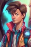 Placeholder: marty mcfly versão anime