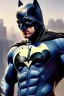 Placeholder: hyper realist, hyper detailed, hyper dark, Batman, athletic realistic body, by greg rutkowski, magali villeneuve, artgerm, wlop, rossdraws, concept art, digital painting