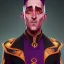 Placeholder: Portrait of a 35 year old funny warlock