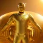 Placeholder: beautiful cosmic golden man, nice smiling, delicate colors, beautiful glamour galactic golden dress, ultra sharp focus, 8k, unreal engine 5, extremely sharp detail, light effect, soft light atmosphere of a spaceship, smooth, full of details, face in front, complete vision of body