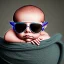 Placeholder: newborn baby wearing sunglass