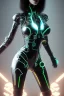 Placeholder: cyberpunk, black latex body, women, body portrai, big boobs, highlight eyes perfect, skin, tron, cyborg, perfekt sexy, real, dream, hr giger