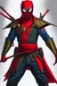 Placeholder: Spider-Man as a futuristic samurai