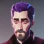 Placeholder: Portrait of a 30 year old warlock like Jake Gyllenhaal,Gandalf, Sherlock Holmes and Mary Poppins