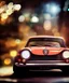 Placeholder: fiat 125p, city. high speed. bokeh. lens flare. warm lights. high detailed. oil on canvas