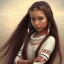 Placeholder: Native American girl, cute, beautiful, long hair, brown eyes, black hair, smiling