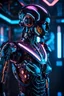 Placeholder: Ultra-detailed benevolent cyborg in a spaceship, with anthropomorphic cybernetic skeleton elements on metal armor, neon lights reflections, reflection mapping, intricate design and details, dramatic lighting, Cinematic lighting, Volumetric lighting, Epic composition, Photorealism, Bokeh blur, Very high detail, Sony Alpha α7, ISO1900, Character design, Unreal Engine, Octane render, HDR, Subsurface scattering