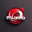 Placeholder: Logo for video channel with the text "Palomo Chanell" minimalist 3D red and white colors"