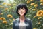 Placeholder: Happy elizabeth with short black hair in 8k 2D anime realistic drawing style, elizabeth custom, close picture, rain, highly detailed, high details, detailed portrait, masterpiece,ultra detailed, ultra quality