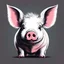 Placeholder: but of a pig vectoraize