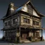 Placeholder: Apocalypse house front view texture