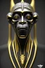 Placeholder: Silver alien, head, wicked, black eyes, blood, 8k, finely detailed, photo realistic, Anunnaki black male African Egyptian alien, cracks in the voodoo head, wicked, eyes, crown, Elephant, 8k, finely detailed, photo realistic, tiger turquoise skull head gold dragon space alien sun skeleton gold gorilla silver crown silver eyes