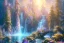 Placeholder:  white and gold crystal cosmic ambiance，waterfall, full of details, smooth, bright sunshine，soft light atmosphere, light effect，vaporwave colorful, concept art, smooth, extremely sharp detail, finely tuned detail, ultra high definition, 8 k, unreal engine 5, ultra sharp focus