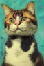 Placeholder: Portrait of a cat by Van Gogh