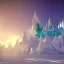 Placeholder: castello di cristallo bianco e oro ， cascata, diamanti, aurora boreale, ice and snow, blue and white, sole liscio e luminoso ， atmosfera di luce soffusa, effetto luce ， vaporwave colorato, concept art, dettaglio liscio ed estremamente nitido, dettaglio finemente regolato, altissima definizione , 8 k, motore irreale 5, messa a fuoco ultra nitida