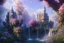 Placeholder: a fairy tale style, with anda indigo castle，waterfall, flowering trees, full of details, matte painting, concept art, smooth, bright sunshine，soft light atmosphere, blender unreal engine，light effect，rtx on，vaporwave colorful, artstation, concept art, smooth, extremely sharp detail, finely tuned detail, ultra high definition, 8 k, unreal engine 5, ultra sharp focus, illustration, magic ambient,