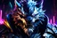 Placeholder: Rengar venom in 8k solo leveling shadow artstyle, mask, neon lights, intricate details, highly detailed, high details, detailed portrait, masterpiece,ultra detailed, ultra quality