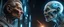Placeholder: Close-up confrontation between an ancient alien outcast leader and a space broker, standing only a meter apart, intense eye contact, glowing crystalline rod between them, anger mixed with sadness, dramatic facial expressions, shallow depth of field, cinematic lighting, stylized 3D anime, airbrush painting, crisp outlines, escher , rembrandt and titian