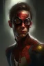 Placeholder: portrait of spider man by Malangatana